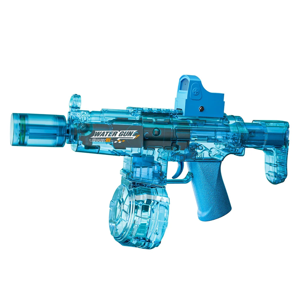 Pistolet à eau électrique avec simulation de tir et de recul, jouet pour enfants, pistolet à eau automatique avec capteur lumineux, jouet d'été pour la plage et les activités de plein air