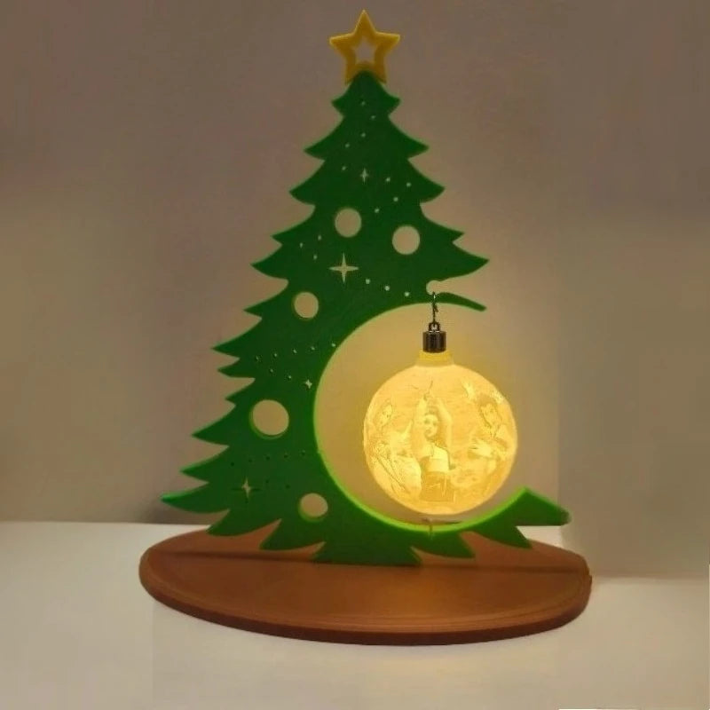 Décoration d'arbre de noël créative avec boule d'ornement à faire soi-même, Design creux, décor de table pour fête à domicile, cadeau de Festival