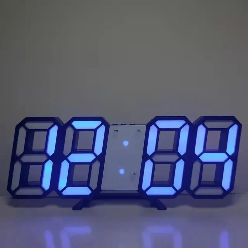 Décoration numérique pour chambre à coucher, montres de bureau, horloge murale Led, alarme de salon, maison moderne et décoration, décor de Table électronique