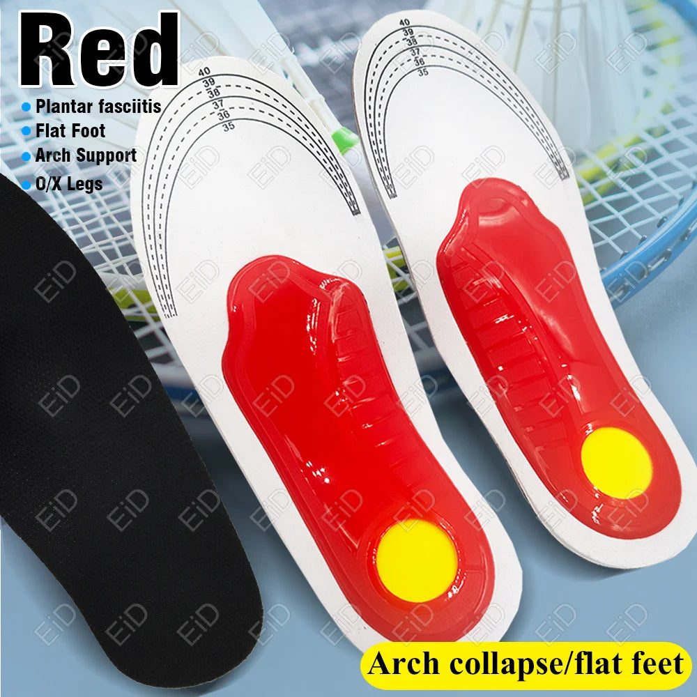 Semelles orthopédiques en gel de qualité supérieure unisexe, pied plat 4WD, semelle de santé pour chaussures, insertion de coussin de soutien de la voûte plantaire pour fasciite plantaire