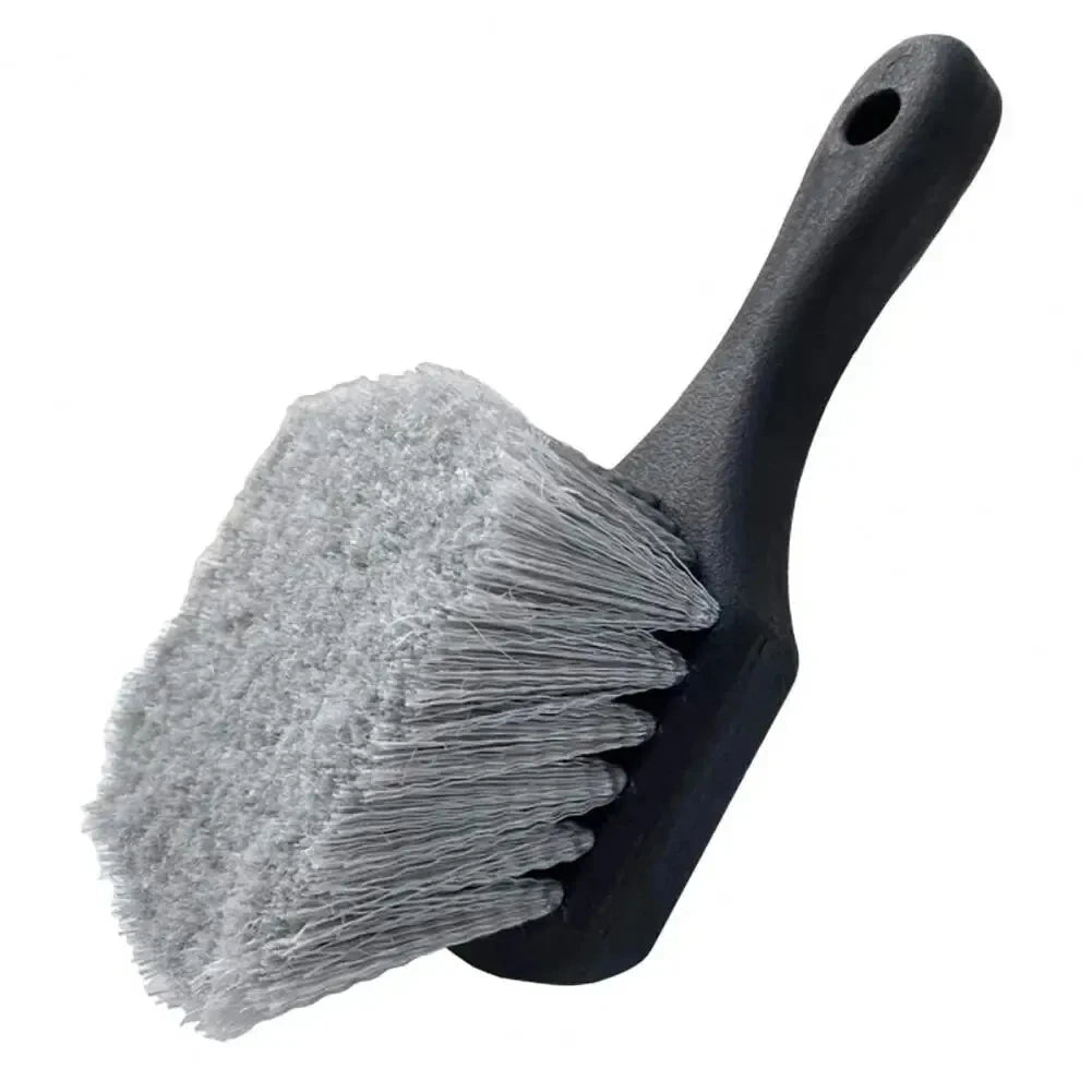 Brosse de nettoyage de roues de voiture, brosse de détail, poignée courte, brosse de lavage de jantes de pneus, nettoyage de véhicules, ensemble d'accessoires d'entretien pour l'automobile