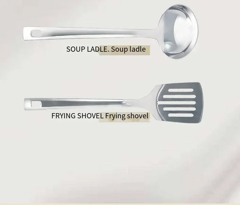 Ensemble d'ustensiles de voyage 8 pièces Livré avec un ensemble complet d'ustensiles de cuisine épais Kit de rangement Couverts Fournitures de camping portables Outils