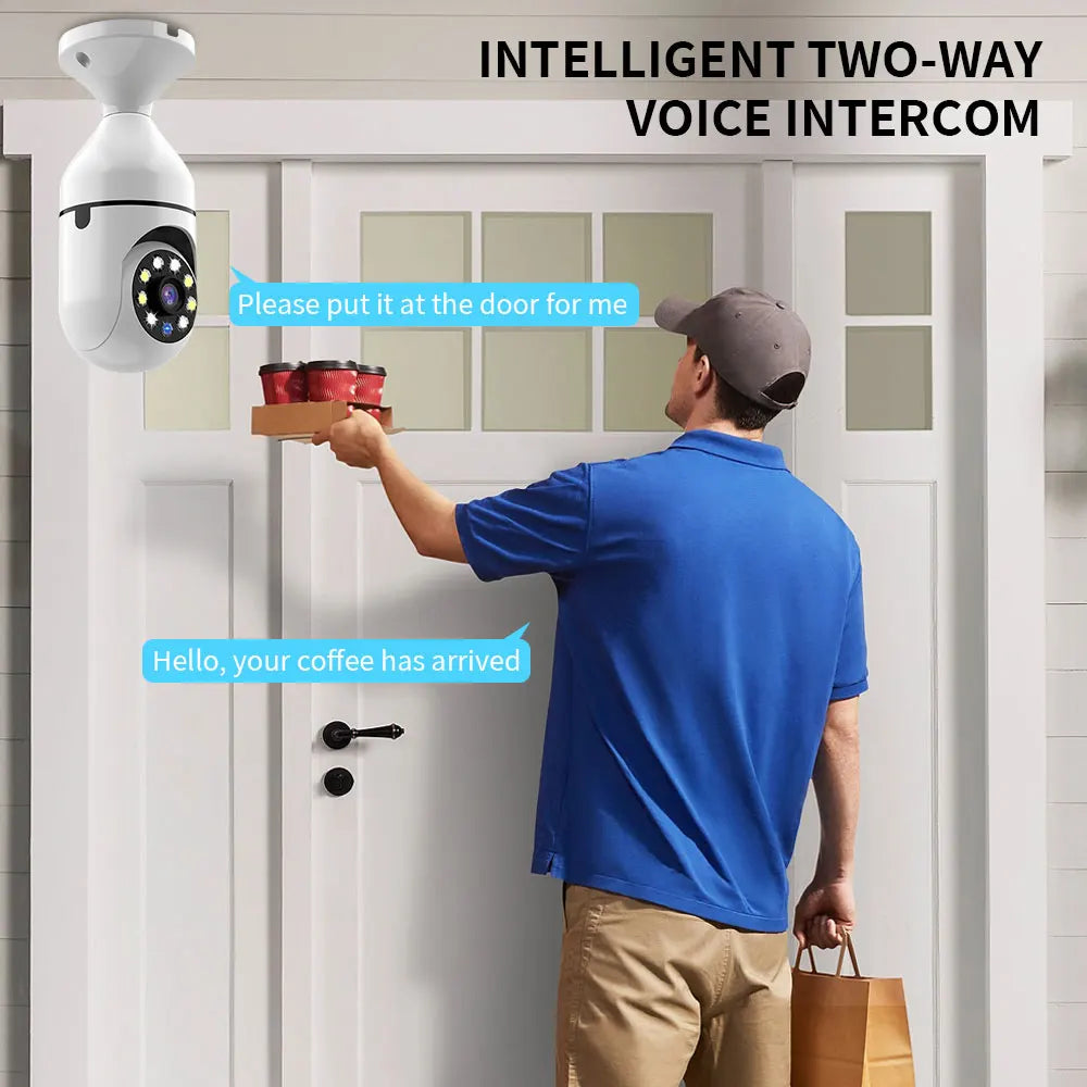 Caméra de Surveillance couleur Vision nocturne moniteur de sécurité automatique suivi humain Zoom intérieur Wifi Miini caméra IP