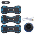 Masseur électrique de cou EMS, stimulateur de Massage musculaire, Instrument basse fréquence, patchs pour le dos, les cervicales et les mollets, Mini appareil pour douleurs articulaires