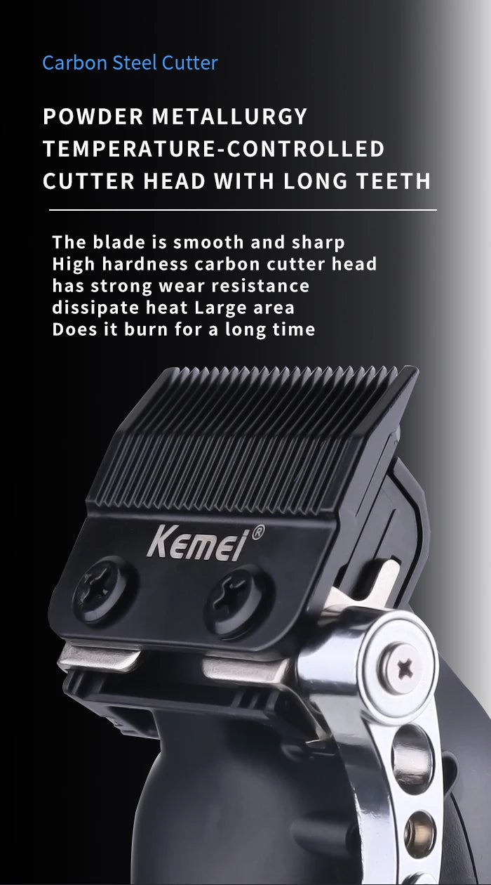 Kemei KM-2296 KM-2299 KM-1102 Kit de tondeuse à cheveux rasoir électrique pour hommes tondeuse à cheveux Machine de coupe de cheveux professionnelle
