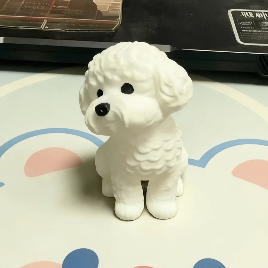 Ornements mignons pour chiens, figurines de chiens miniatures, décorations de chambre, décorations de scène, fournitures de mariage, décorations de bureau