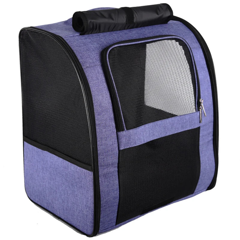 Sacs à dos pour animaux de compagnie, sac à bandoulière respirant pour l'extérieur, pour petits chiens et chats, sac à dos pliable de voyage Portable, fournitures pour animaux de compagnie