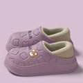 Pantoufles imperméables en coton pour femmes et hommes, chaussures d'hiver en peluche à semelle épaisse et chaude, antidérapantes, pour Couple