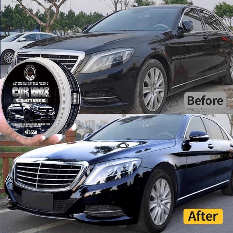 Cire noire pour voiture : protection de la peinture et réparation des rayures - Vernis céramique, brillance durable, utilisation facile, convient à toutes les voitures