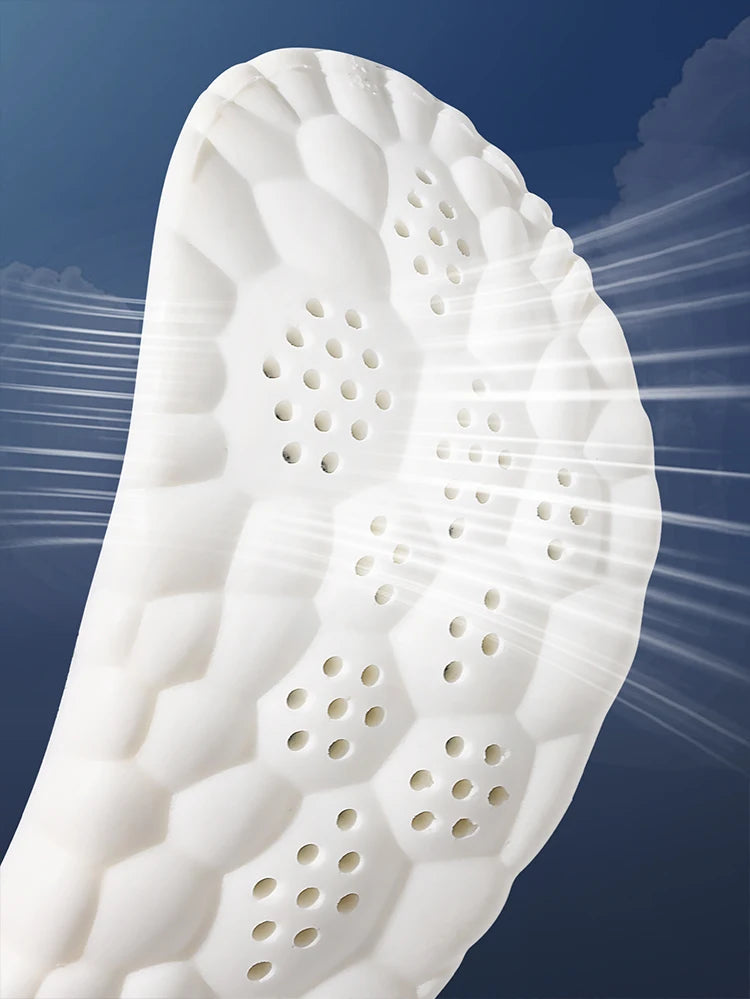 Semelles intérieures de Sport en Latex, 1/2/4 paires, coussinets de chaussures souples à haute élasticité, orthèses, respirantes, Absorption des chocs, coussin de soutien de la voûte plantaire