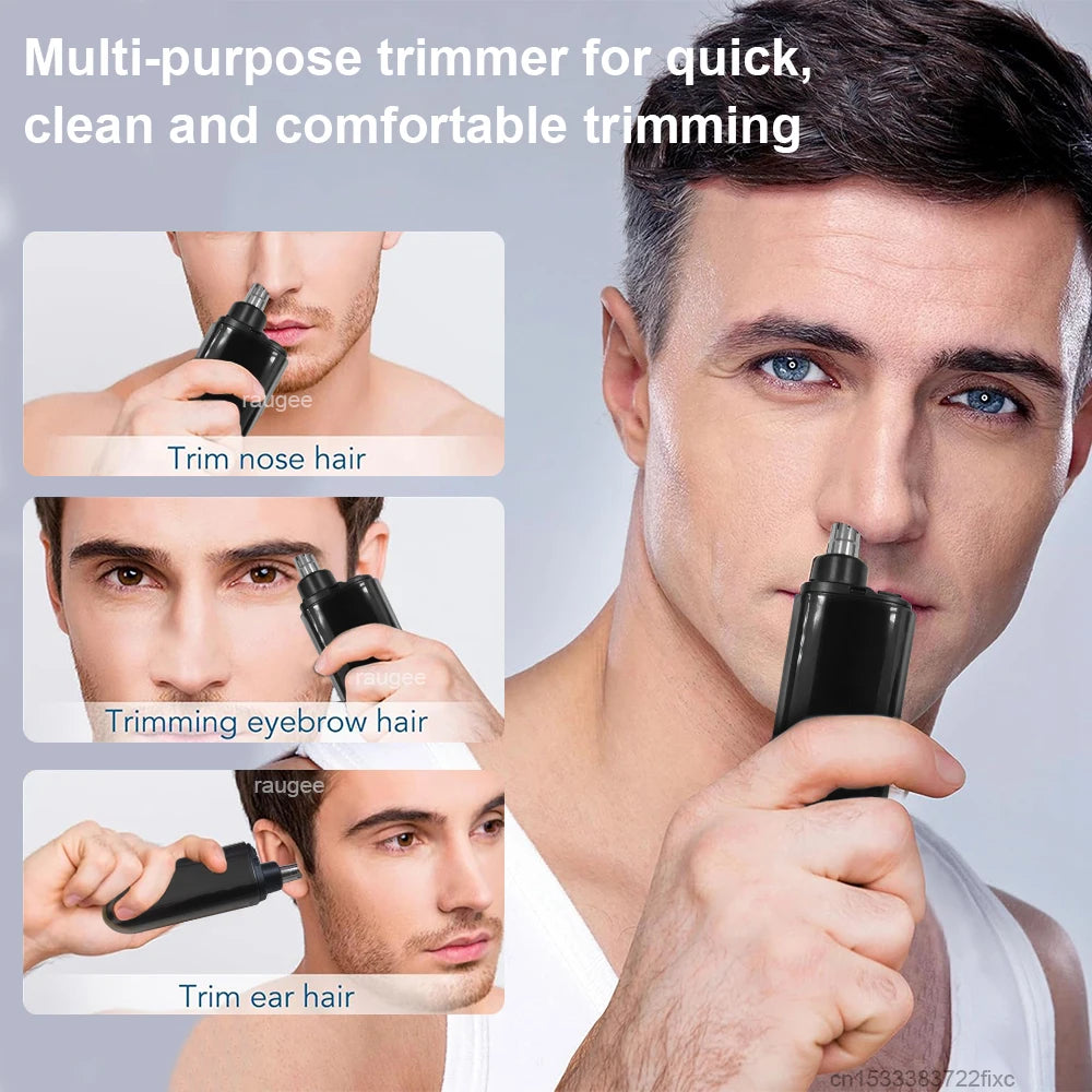 Tondeuse à poils de nez électrique Rechargeable pour hommes, rasoir pour sourcils, Mini tondeuse à cheveux Portable de poche