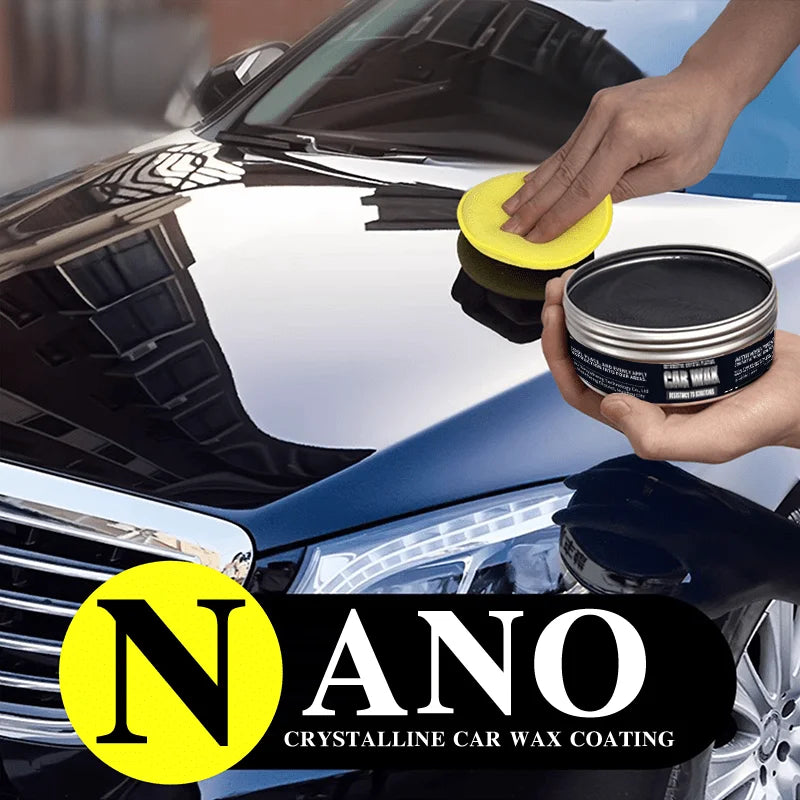 Cire noire pour voiture : protection de la peinture et réparation des rayures - Vernis céramique, brillance durable, utilisation facile, convient à toutes les voitures