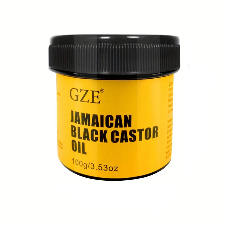 GZE JAMAICAN Huile de ricin noire pure pressée à froid pour la croissance des cheveux, l'hydratation de la peau et la santé du cuir chevelu - Promotion des cheveux épais