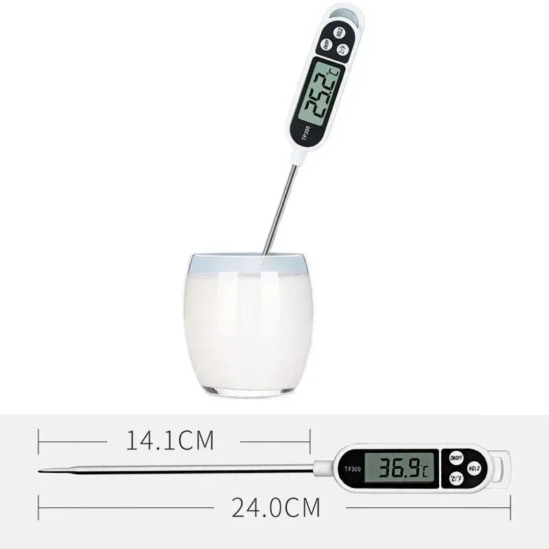 Thermomètre de cuisine pour la cuisson, outil de mesure de la température numérique pour la viande, thermomètre alimentaire électronique, écran LCD, nourriture