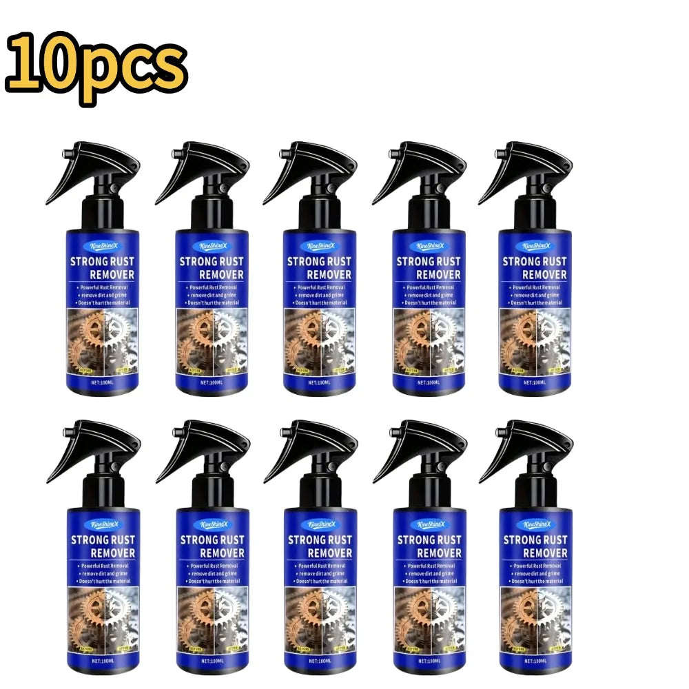 Décapant de Rouille pour Voiture, Spray Dégrippant Rapide pour Tuyaux d'Échappement, Entretien des Jantes de Voiture, Nettoyant pour Métal et Agent Anti-Taches de Poussière de Fer