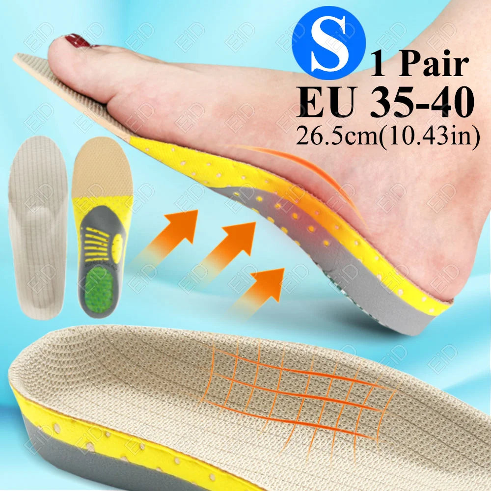 Semelles orthopédiques en gel de qualité supérieure unisexe, pied plat 4WD, semelle de santé pour chaussures, insertion de coussin de soutien de la voûte plantaire pour fasciite plantaire