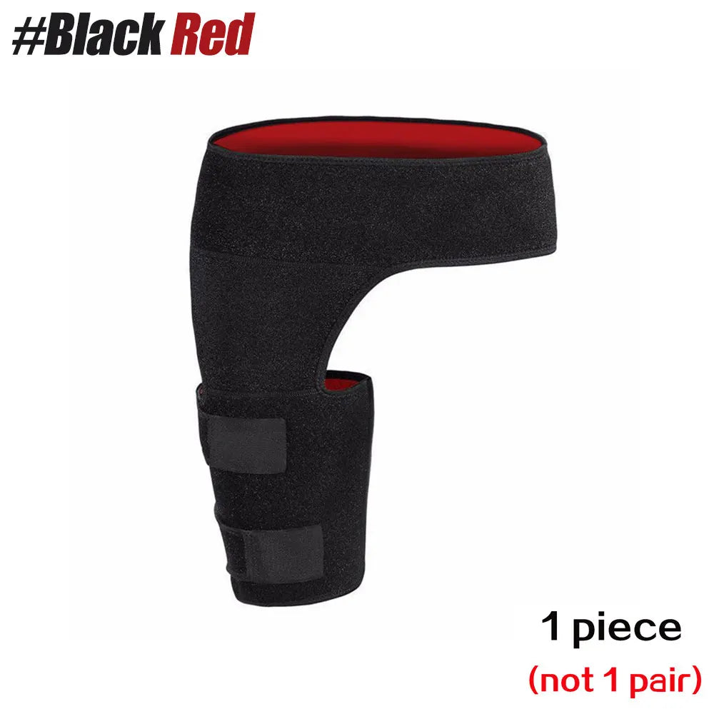 Manchon de compression de cuisse d'orthèse de hanche, enveloppe de compression de tendins de jets et d'aine pour le soulagement de la douleur de la hanche, support pour les remplacements de hanche, sciatique