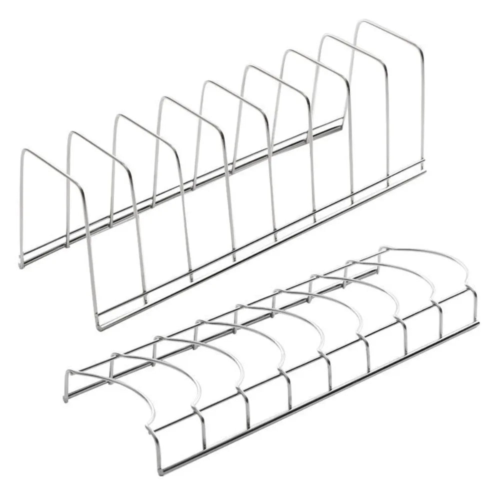 Égouttoir à vaisselle en acier inoxydable, support de rangement polyvalent pour assiettes argentées, bols peu encombrants, support d'égouttoir pour cuisine