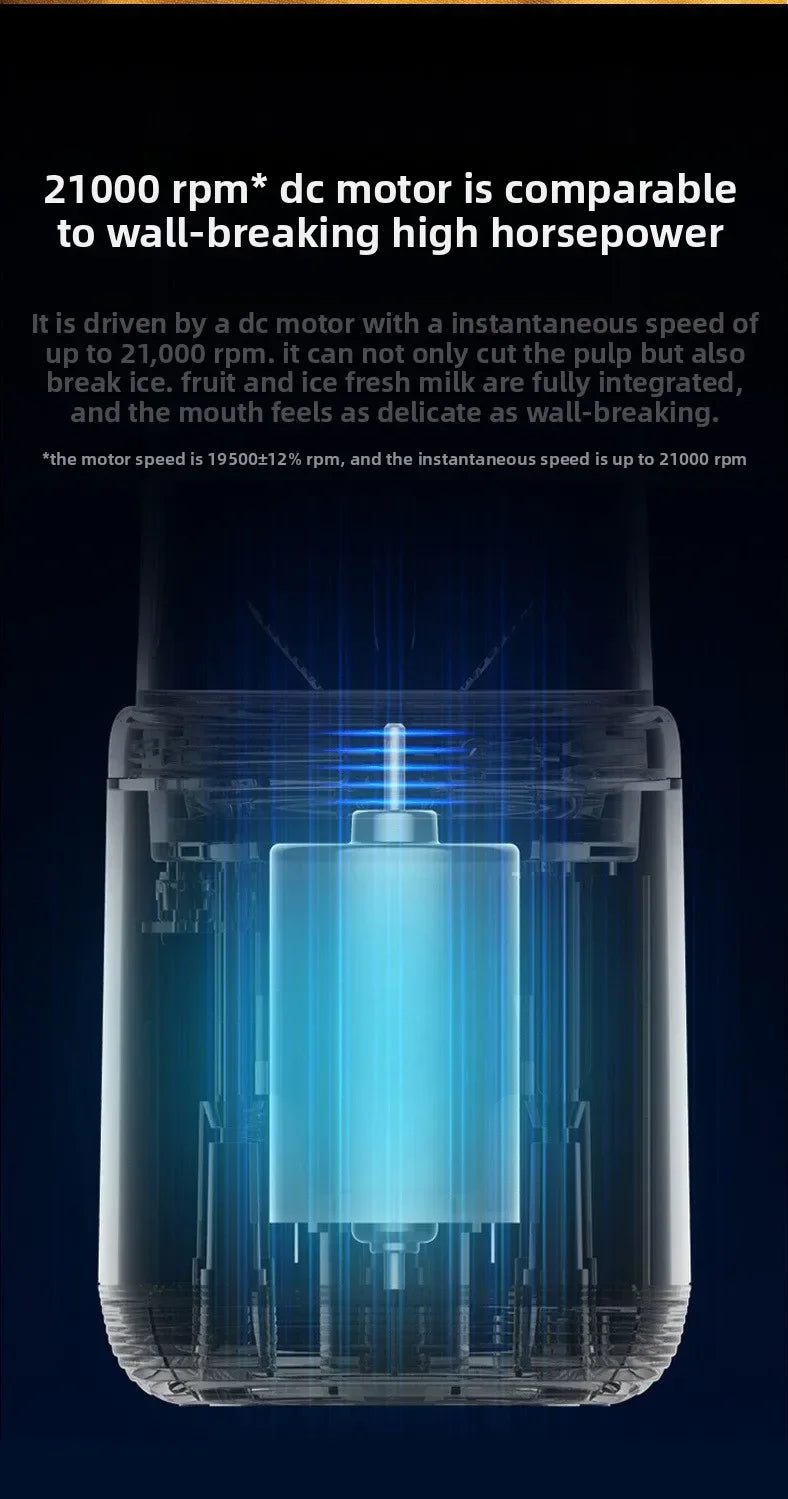 Mélangeurs de jus de fruits portables, Mini bouteille électrique personnelle d'été, USB, 6 lames, presse-agrumes, Machine pour la cuisine