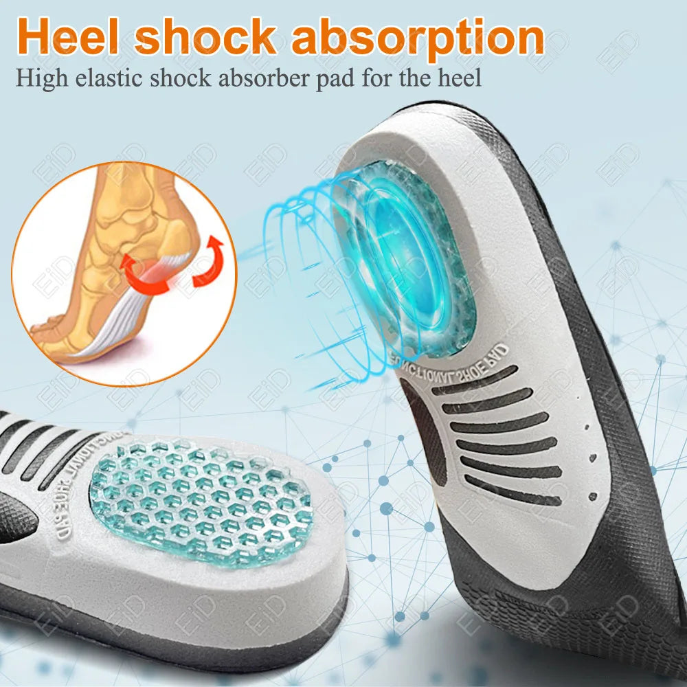 Semelles orthopédiques en gel de qualité supérieure unisexe, pied plat 4WD, semelle de santé pour chaussures, insertion de coussin de soutien de la voûte plantaire pour fasciite plantaire