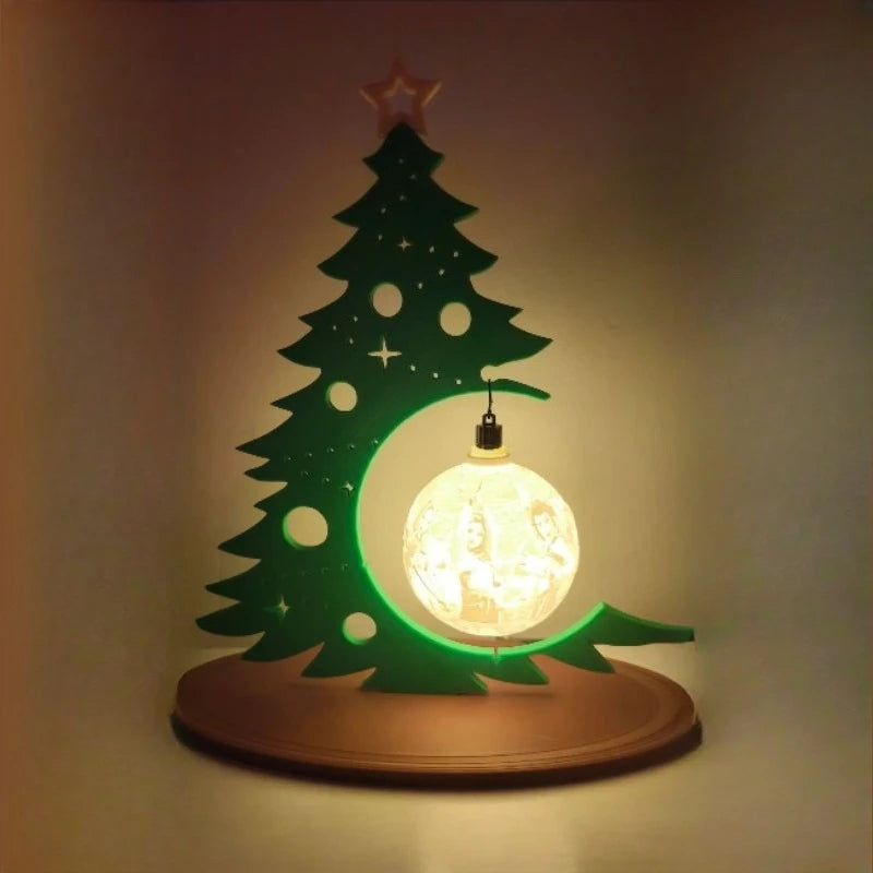 Décoration d'arbre de noël créative avec boule d'ornement à faire soi-même, Design creux, décor de table pour fête à domicile, cadeau de Festival