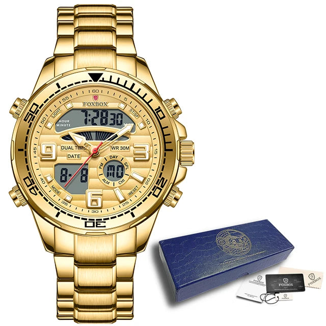 LIGE-Montre-bracelet à quartz pour homme, marque de luxe supérieure, sport, militaire, chronographe, date, numérique, horloge