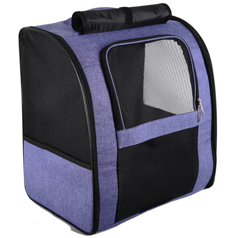 Sacs à dos pour animaux de compagnie, sac à bandoulière respirant pour l'extérieur, pour petits chiens et chats, sac à dos pliable de voyage Portable, fournitures pour animaux de compagnie