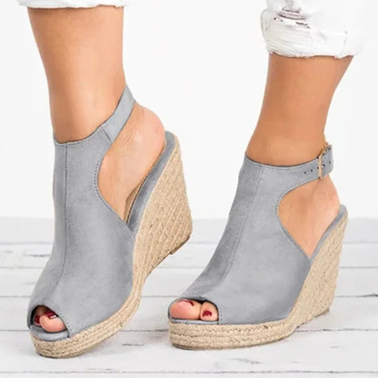 Sandales à Talons pour Femme, Espadrilles Confortables, Chaussures à Plateforme, Nouvelle Collection Été 2025