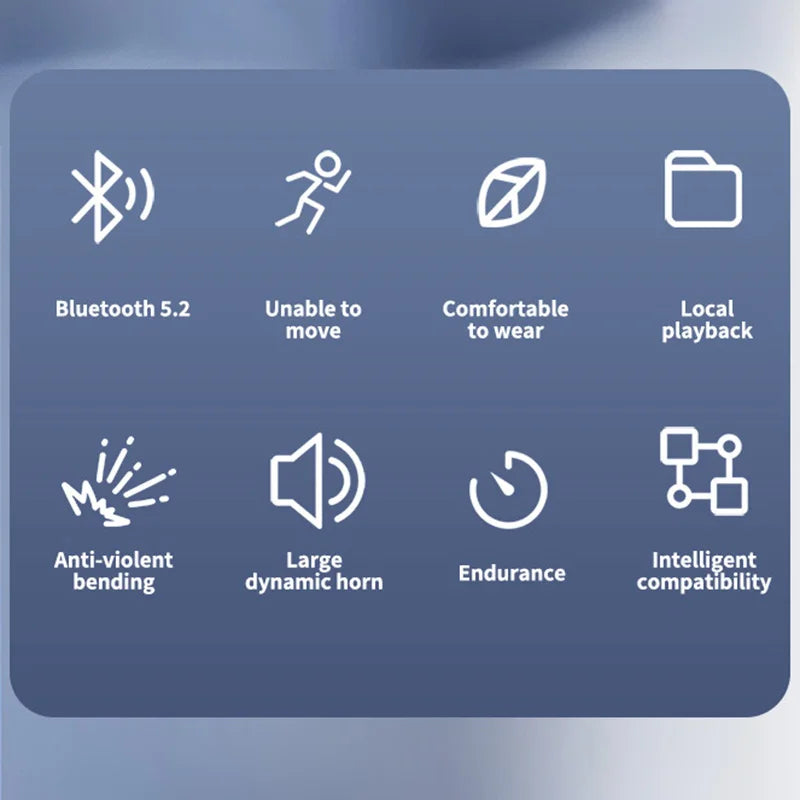 Écouteurs sans fil à Conduction osseuse, oreillettes de Sport, de natation, compatibles Bluetooth, mains libres, avec micro, pour la course à pied, X7