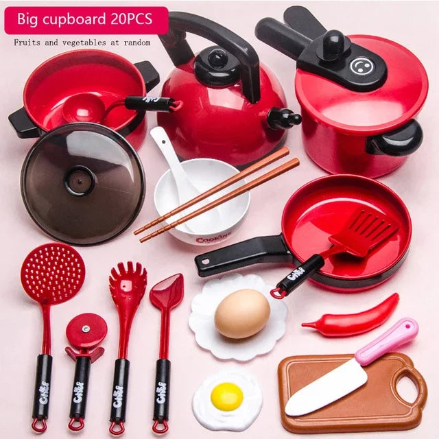 Ensemble de jouets de cuisine pour enfants filles, cuisine pour bébé, coupe de fruits, ustensiles de cuisine, Simulation éducative pour enfants, jeu de Simulation