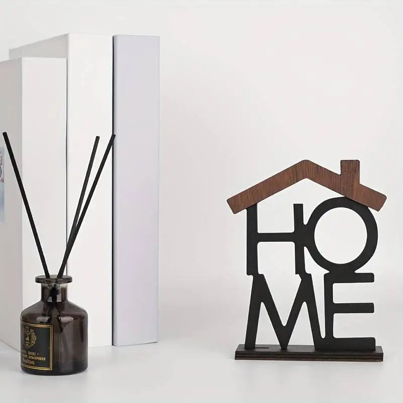 Ornement créatif en bois pour la maison, salon, Table basse, armoire, bureau, petite décoration en forme de maison, pendaison de crémaillère, cadeau d'anniversaire