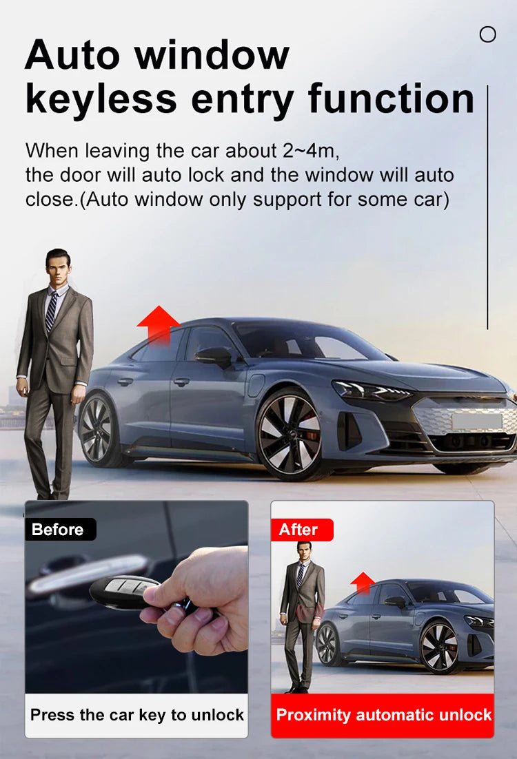 Affichage à distance LCD intelligent universel modifié CF920, clé d'entrée confortable, verrouillage automatique, pour Audi, BMW, Ford, Mazda, Toyota, KIA, Peugeot,   Fiat, Renault, Opel, Jeep, VW, Honda, Hyundai