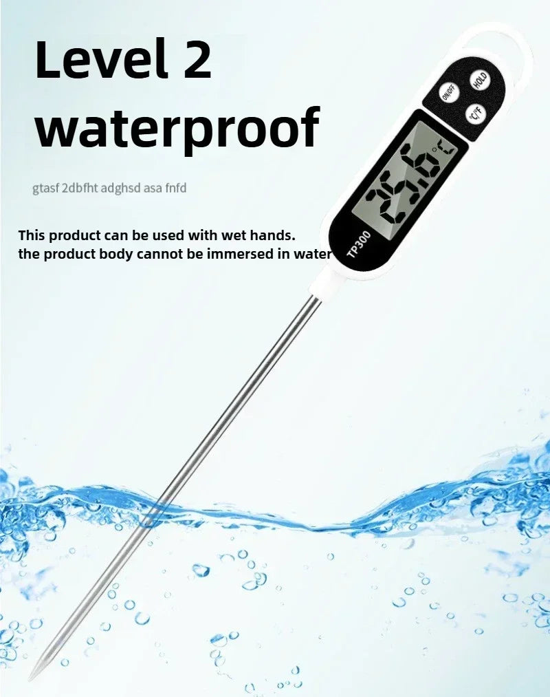 Thermomètre de cuisine pour la cuisson, outil de mesure de la température numérique pour la viande, thermomètre alimentaire électronique, écran LCD, nourriture