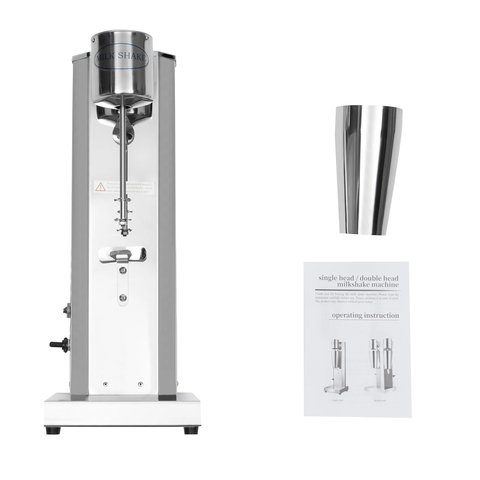 Machine à Milk-Shake commerciale 180W 650ML, en acier inoxydable, mélangeur de crème de lait 18000 tr/min