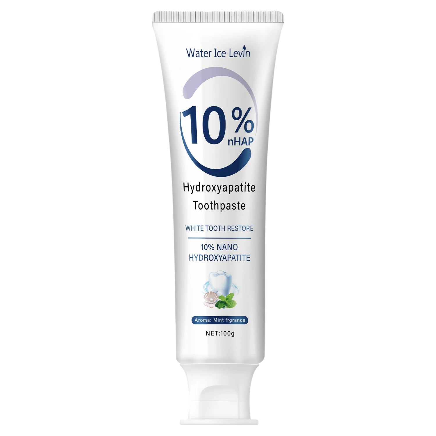 Le dentifrice nano hydroxyapatite 10% restaure les dents blanches. Protege les gencives. Nettoyage en profondeur. Éclairez le sourire. 100 g de menthe fraîche.