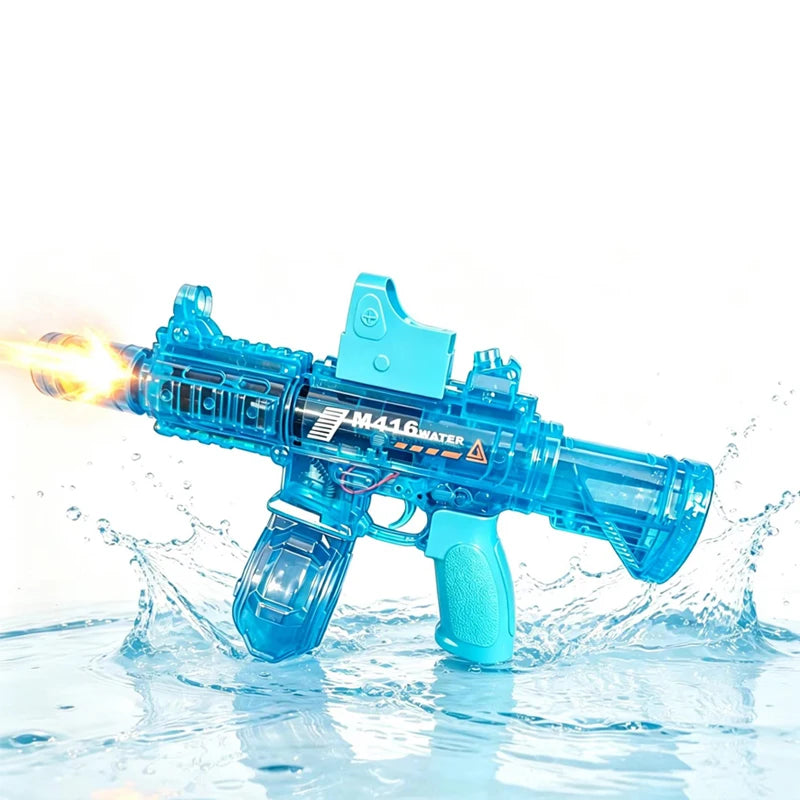 Pistolet à eau électrique LED pour enfants, simulation de souris de la neige, grande capacité, tir continu automatique