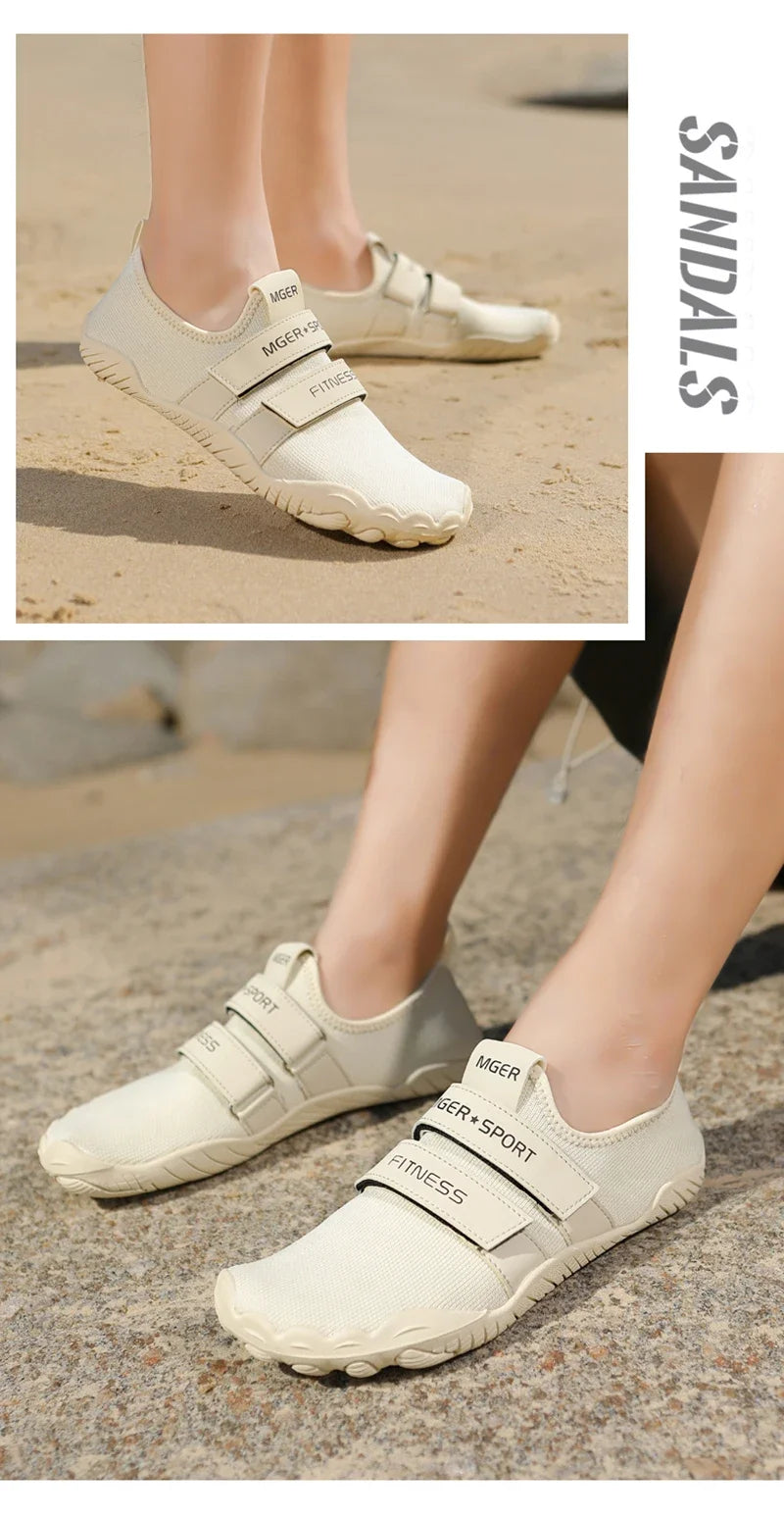 Chaussures d'eau élastiques à séchage rapide pour femmes et hommes, baskets de plage nu-pieds, pataugeoire de natation, randonnée en plein air, été