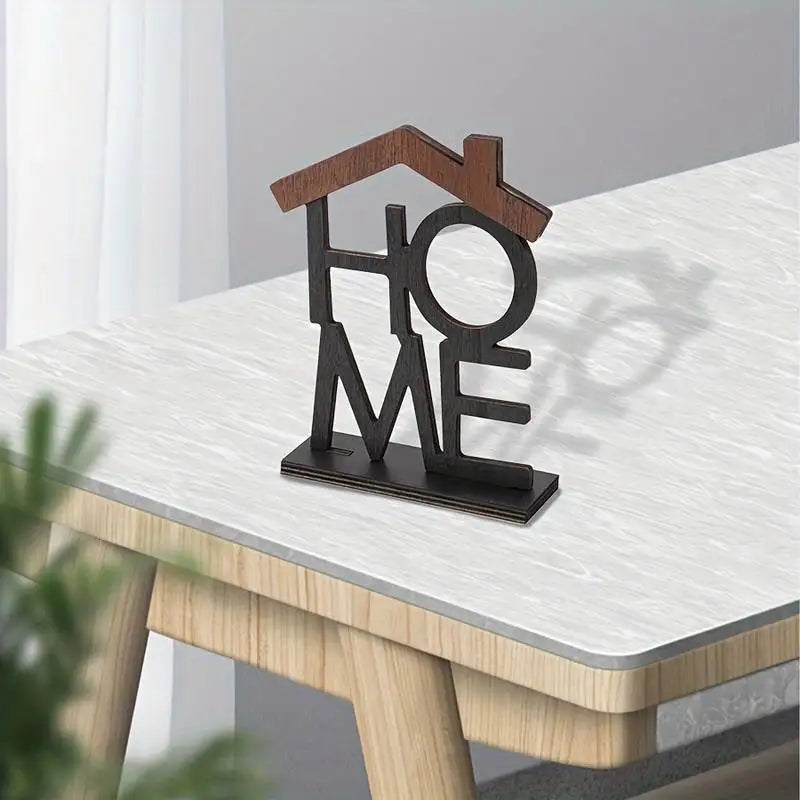 Ornement créatif en bois pour la maison, salon, Table basse, armoire, bureau, petite décoration en forme de maison, pendaison de crémaillère, cadeau d'anniversaire