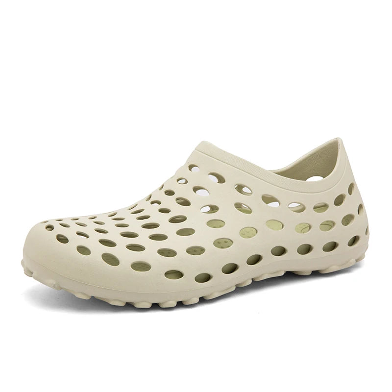 Sandales pour hommes Été 2026 Antidérapantes Résistantes à l'usure Chaussures ajourées à couvrance totale Chaussures de pêche et de wading pour hommes en extérieur