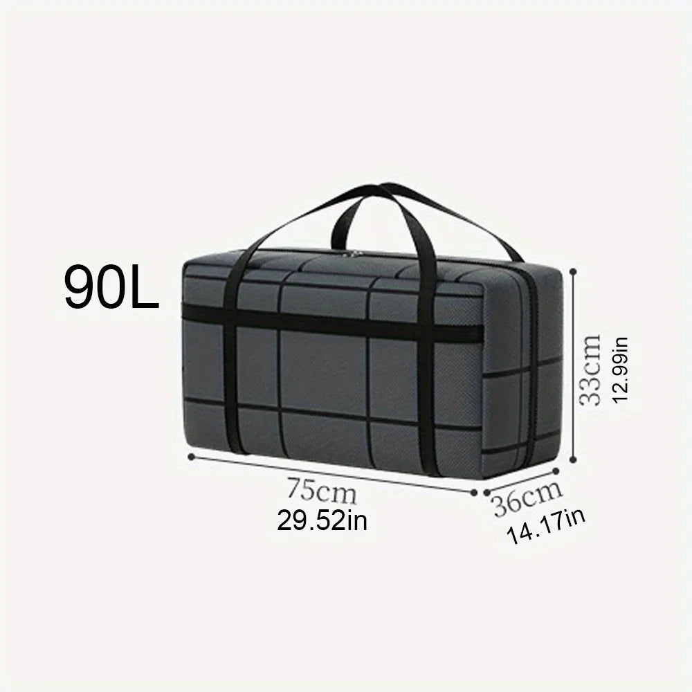 Grands sacs mobiles robustes 180 90 40l, sangle de sac à dos, poignées solides, fermetures éclair, grands fourre-tout pour gagner de l'espace, dortoir d'université, voyage