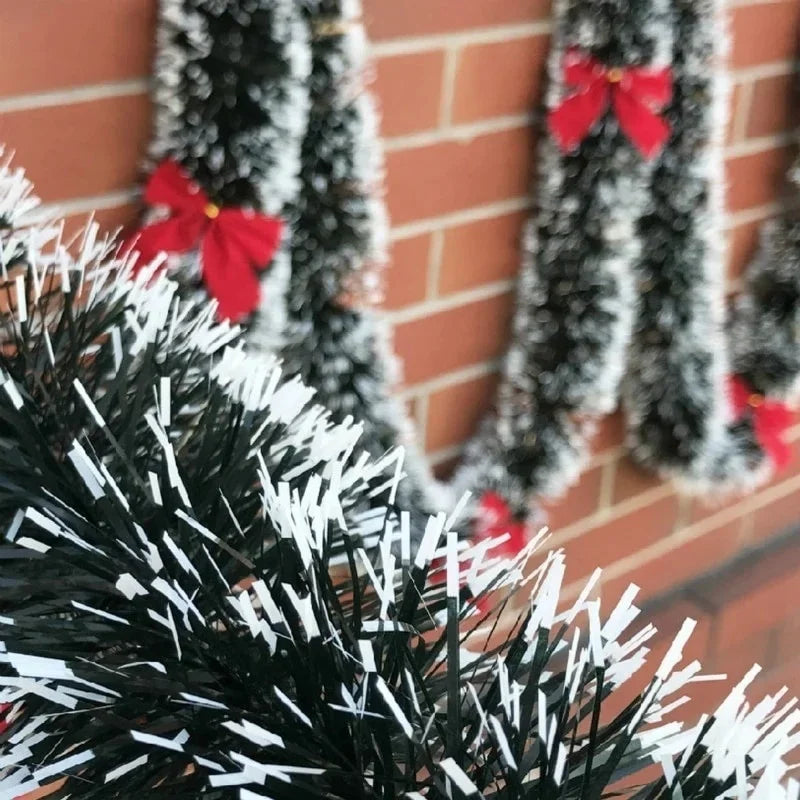 Guirlande de ruban pour décoration de réveillon de noël, 2M, hauts de Bar, arbre de noël, ornements de cuisine, accessoire de décoration pour fête de mariage et noël