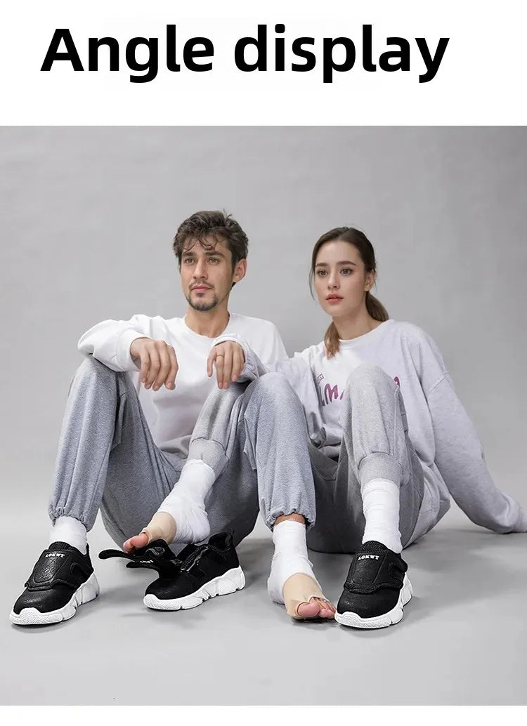 Chaussures pour personnes âgées diabétiques avec fermeture à crochet et boucle pour pieds larges, baskets orthopédiques légères pour œdèmes avec soutien de la voûte plantaire haute