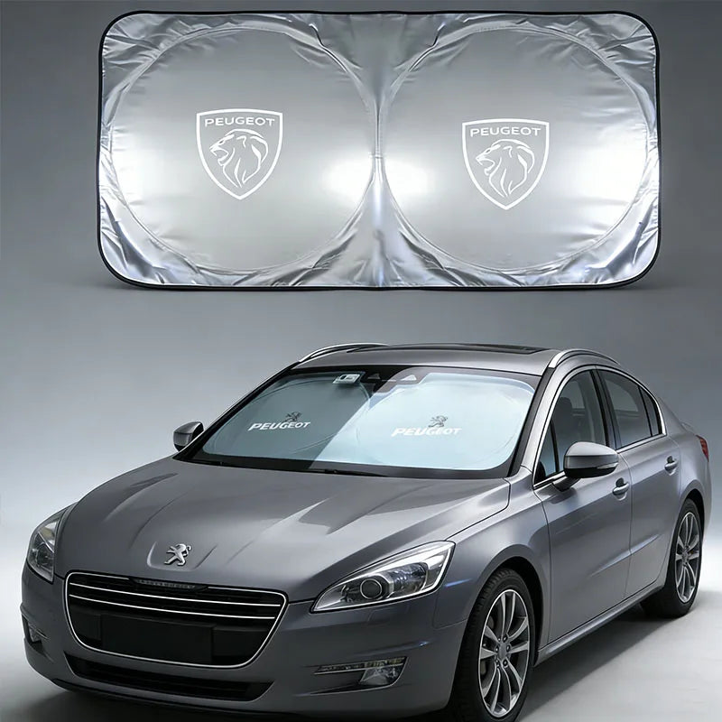 Pare-soleil pour pare-brise de voiture Peugeot, protection UV pour Peugeot 206 207 308 408 208 106 508 301 307 406 107 205 407 108