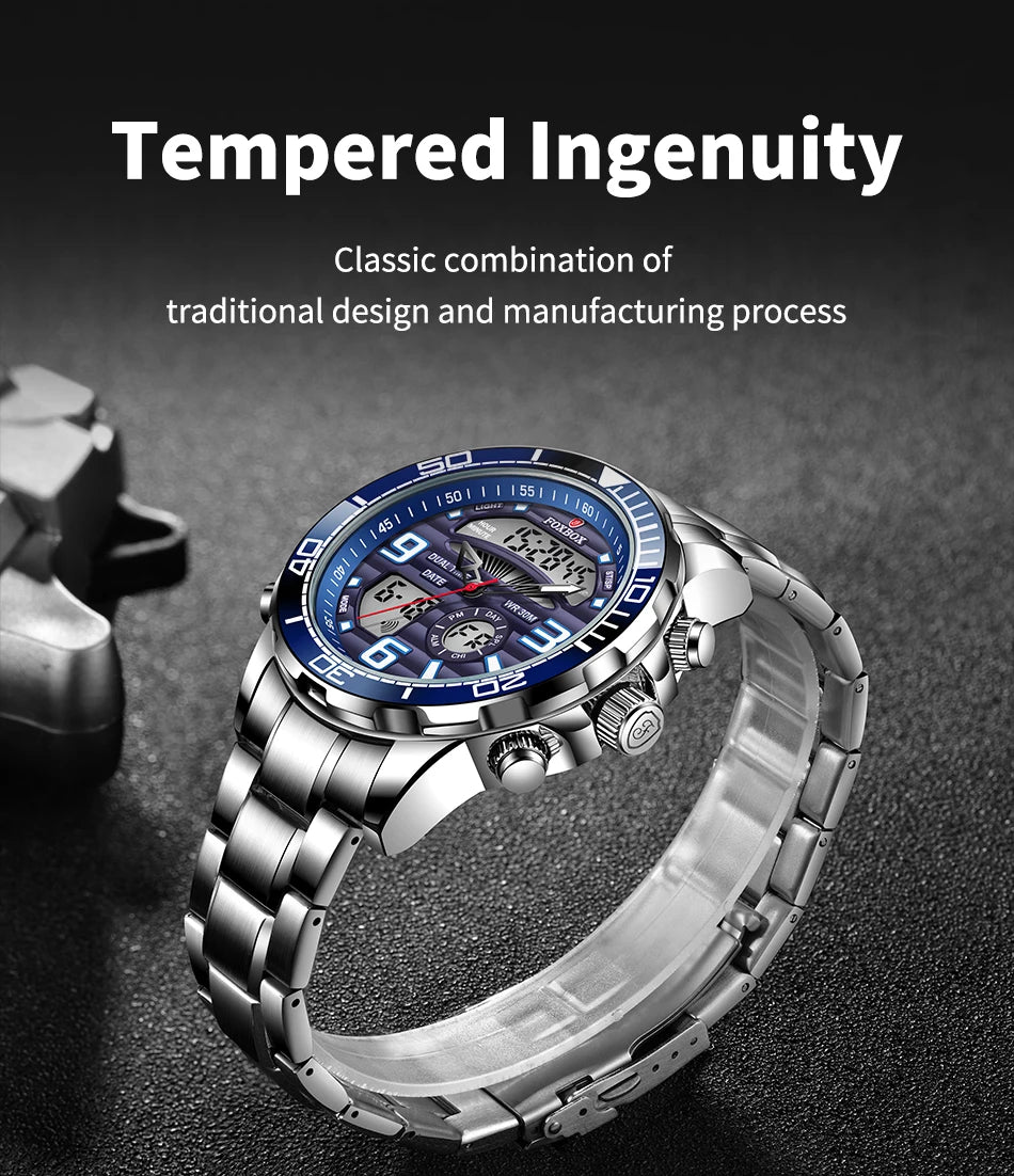 LIGE-Montre-bracelet à quartz pour homme, marque de luxe supérieure, sport, militaire, chronographe, date, numérique, horloge