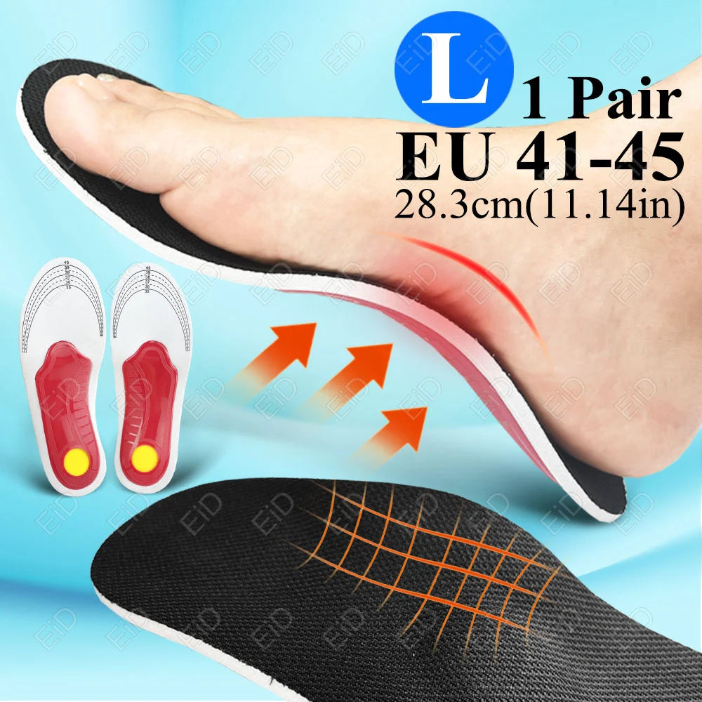 Semelles orthopédiques en gel de qualité supérieure unisexe, pied plat 4WD, semelle de santé pour chaussures, insertion de coussin de soutien de la voûte plantaire pour fasciite plantaire