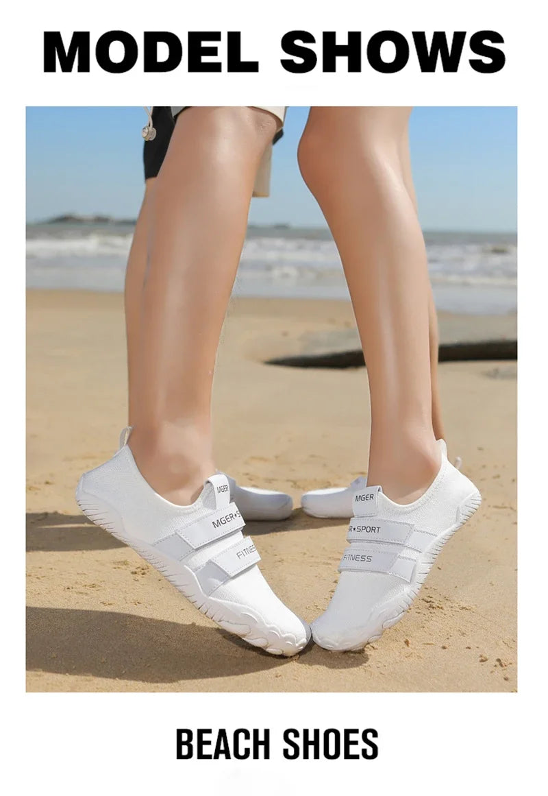 Chaussures d'eau élastiques à séchage rapide pour femmes et hommes, baskets de plage nu-pieds, pataugeoire de natation, randonnée en plein air, été