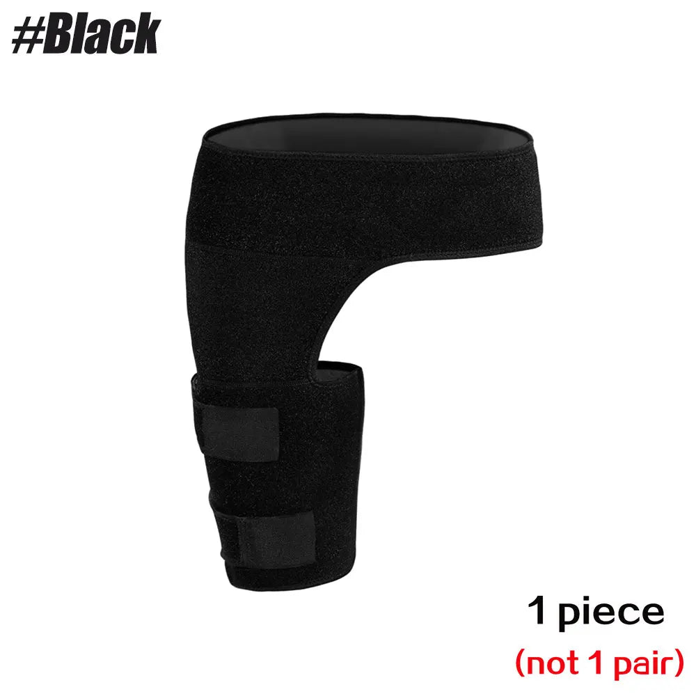 Manchon de compression de cuisse d'orthèse de hanche, enveloppe de compression de tendins de jets et d'aine pour le soulagement de la douleur de la hanche, support pour les remplacements de hanche, sciatique