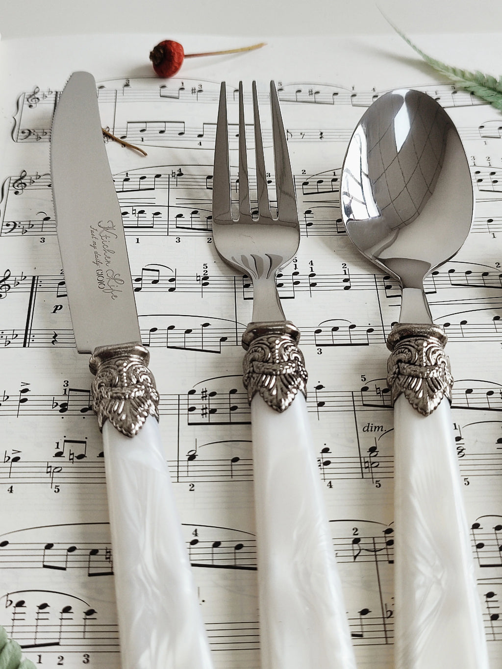Ensemble de couverts vintage en argent
