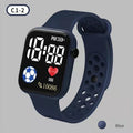 Nouvelle montre numérique LED pour enfants, garçons et filles, montres de sport de football, montre numérique en silicone, montre-bracelet électronique décontractée pour enfants