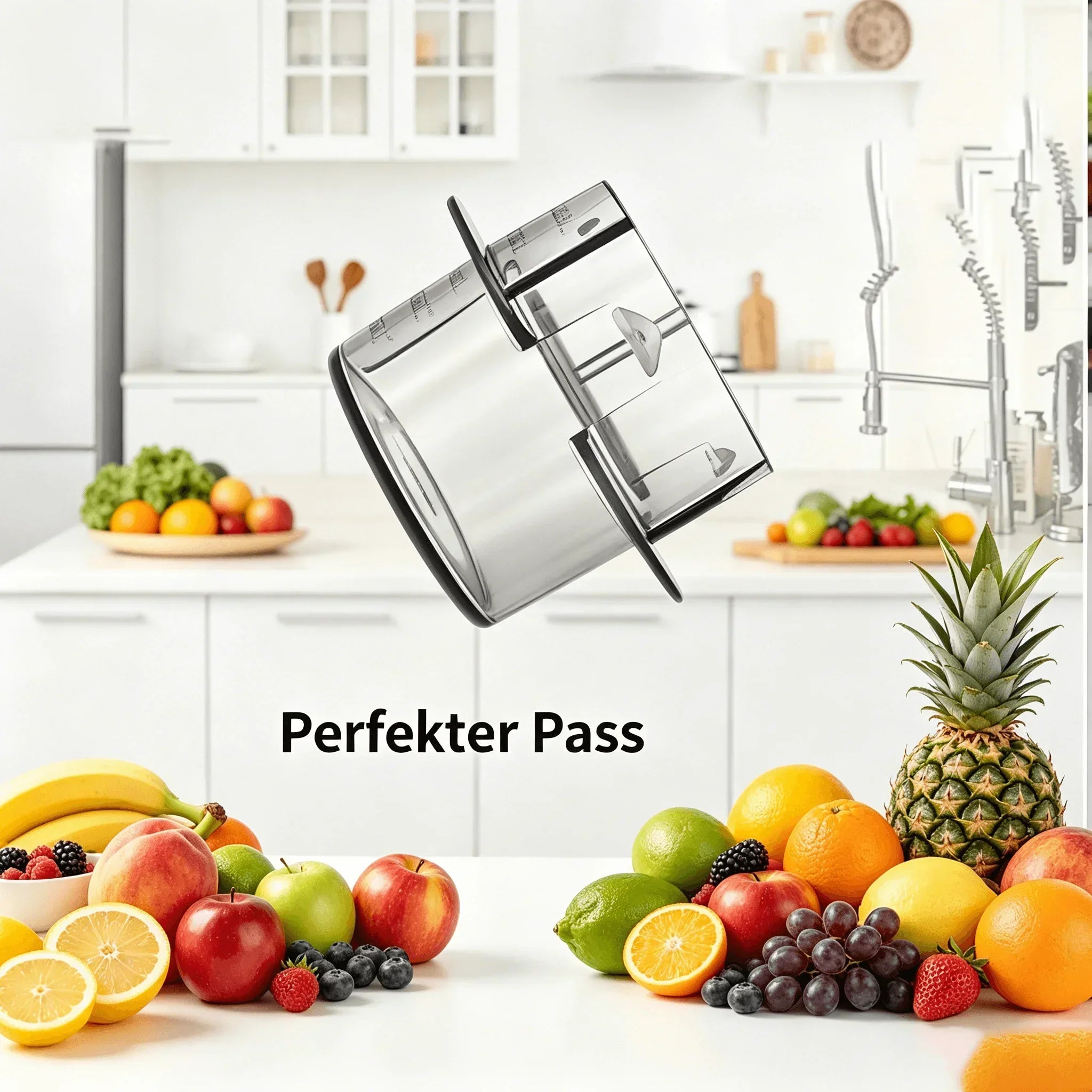 Gobelet doseur de 100 ml avec bouchon d'étanchéité, couvercle précis pour liquides et poudres compatible avec Monsieur Cuisine Connect Smart Edition